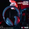 Konix PULSAR Headset Wired & Wireless Head-band Gaming USB Type-C Bluetooth Black