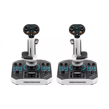 Flightstick Thrustmaster Sol-R 2 HOSAS Space Sim Duo — Wired USB Type-C, Analogue/Digital, Black/White