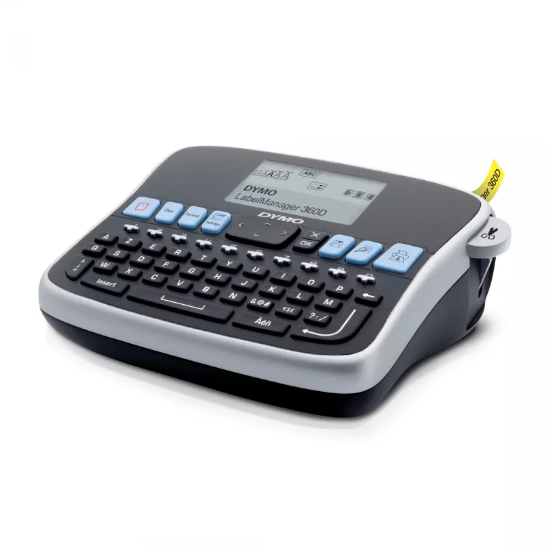 DYMO LabelManager Desktop Label Maker | 360D Rechargeable Hand-Held Label MakerEasy-to-UseOne-Touch Smart KeysQWERTY KeyboardLarge Display | For Home & Office Organisation