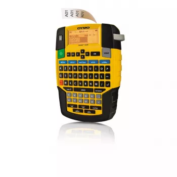 DYMO RHINO 4200 Industrial Label Maker | AZERTY Keyboard & Time-Saving Hot Keys | Durable Label Printer for Job Sites and Heavy-Duty Labelling Jobs