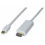 Hypertec 128418-HY video cable adapter 2 m Mini DisplayPort HDMI White