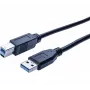Hypertec 352468-HY USB cable USB 3.2 Gen 1 (3.1 Gen 1) 3 m USB A USB B Black