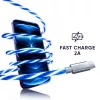 Oniverse USB-A to USB-C Quick Charge Cable with LED - 2 meters - White (Multiplatform)