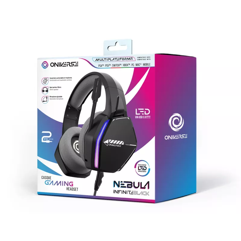 Oniverse Gaming Headset Nebula - Infinite Black (Multiplatform)