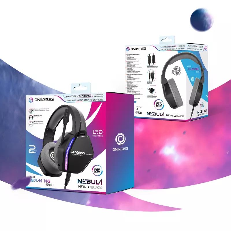 Oniverse Gaming Headset Nebula - Infinite Black (Multiplatform)