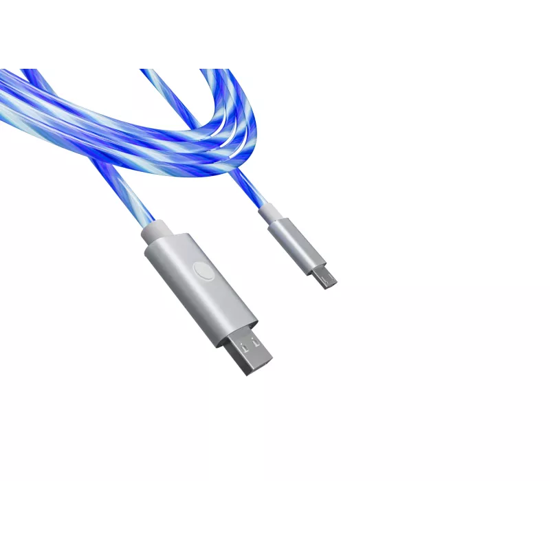 Oniverse Micro USB Charge Cable with LED - 2 meters - White (Multiplatform)