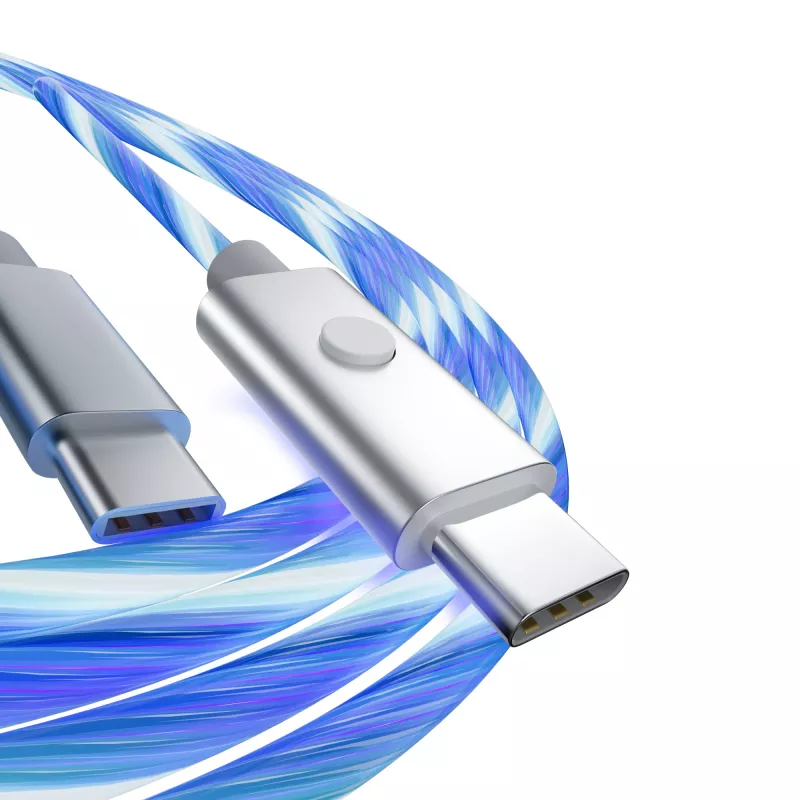 Oniverse USB-C to USB-C fast charging cable - 2 meters - LED (Multiplatform)