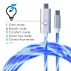 Oniverse USB-C to USB-C fast charging cable - 2 meters - LED (Multiplatform)