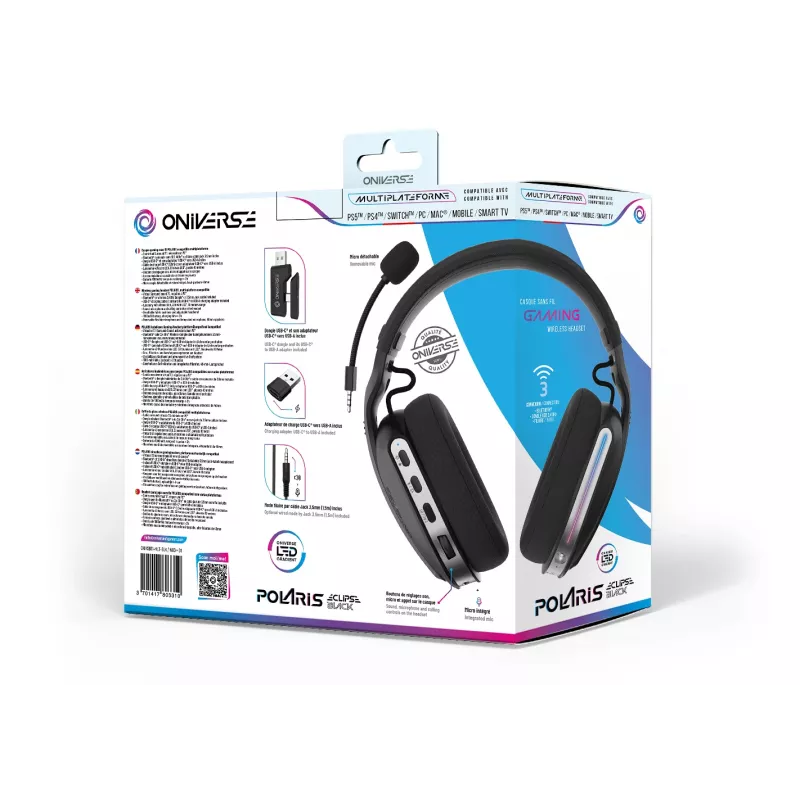 Oniverse Wireless Gaming Headset Polaris - Eclipse Black (Multiplatform)