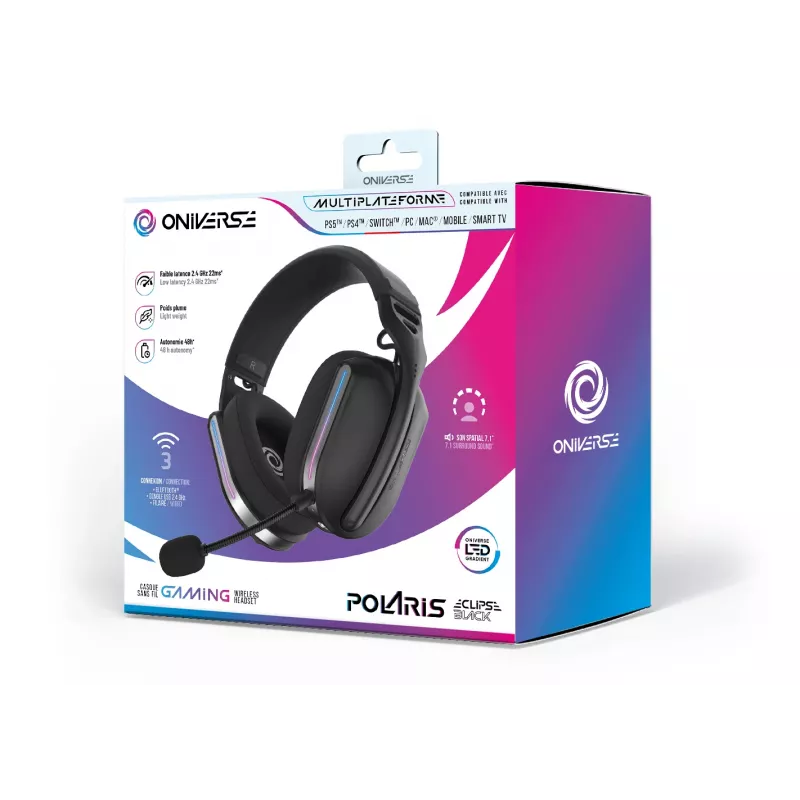 Oniverse Wireless Gaming Headset Polaris - Eclipse Black (Multiplatform)