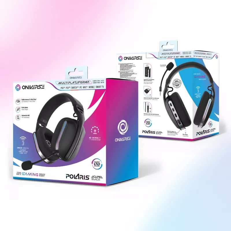 Oniverse Wireless Gaming Headset Polaris - Eclipse Black (Multiplatform)