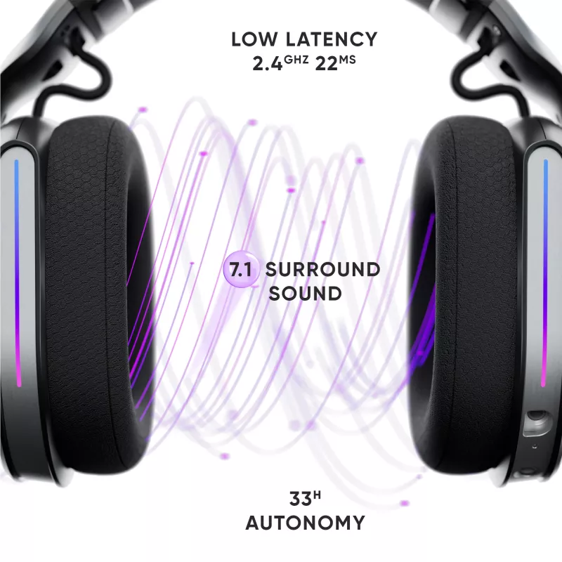 Oniverse Wireless Gaming Headset Polaris - Eclipse Black (Multiplatform)
