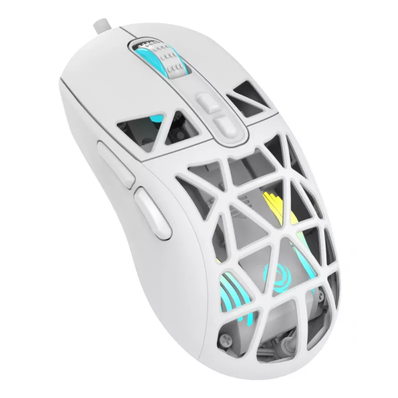 Oniverse - Wired gaming mouse Kryo - Luxion White (PC), Ambidextrous, Optical, USB Type-A, 13800 DPI, White
