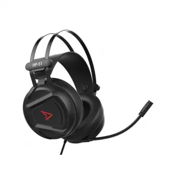 Steelplay Wired 3D Headset - Hp51 - Black (Multi), Wired, Gaming, 20 - 20000 Hz, 329 g, Headset, Black, Red