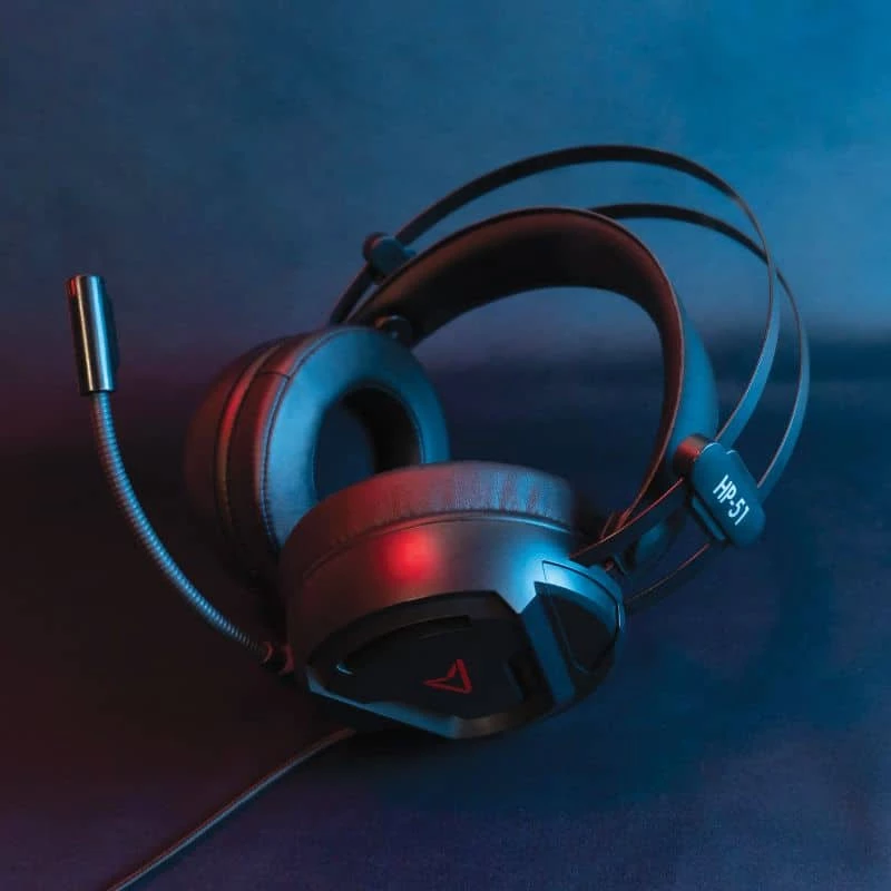 Steelplay Wired 3D Headset - Hp51 - Black (Multi), Wired, Gaming, 20 - 20000 Hz, 329 g, Headset, Black, Red