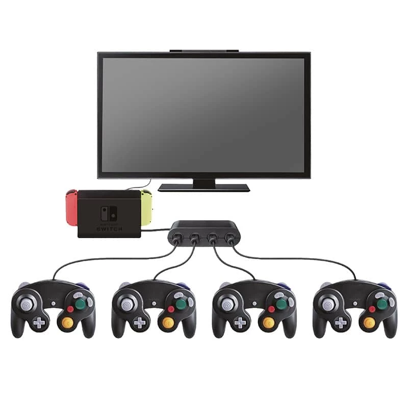 Steelplay Gamecube® Controllers Adapter (Switch), Nintendo Switch, Adapter, Black, USB, Wired, 1 pc(s)