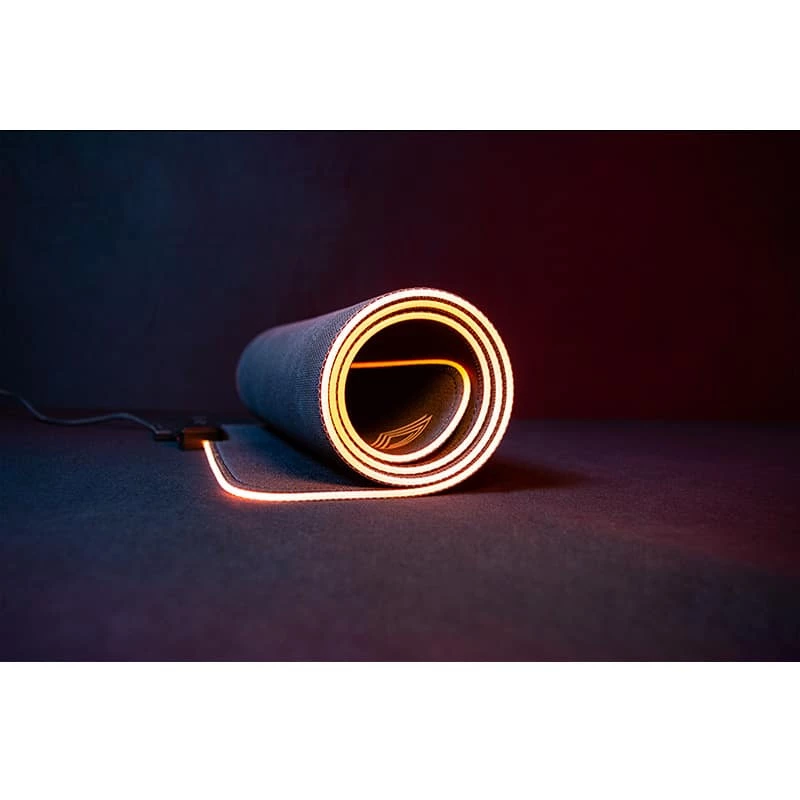 Lexip B10 – Xl Flexible Mouse Pad With Micro-Textured Soft Surface And RGB Lighting – 800X400X4mm