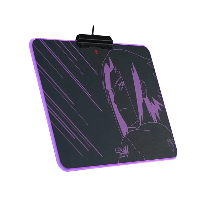 Lexip Sasuke “Revenge” Naruto Shippuden Mouse Pad – With Rigid Micro-Textured Surface And RGB Lighting