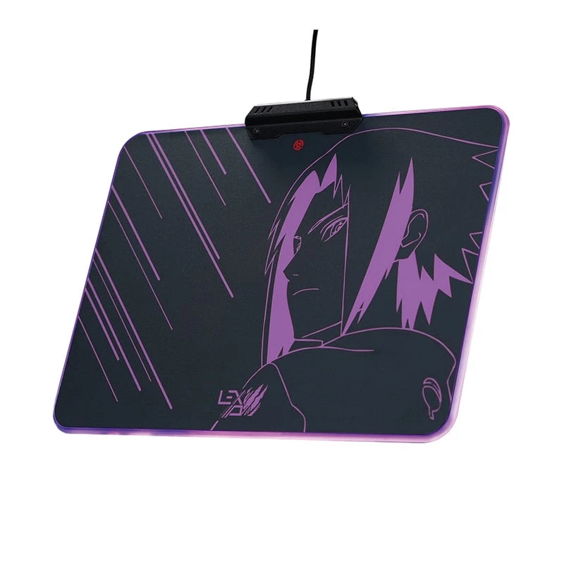 Lexip Sasuke “Revenge” Naruto Shippuden Mouse Pad – With Rigid Micro-Textured Surface And RGB Lighting