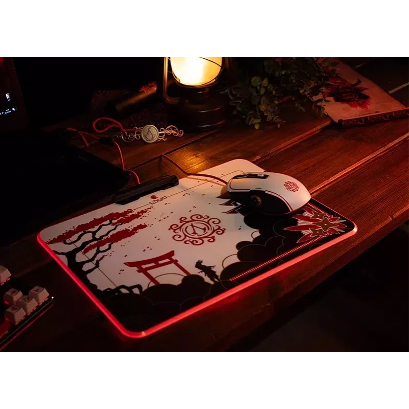 Lexip X Ubisoft - Assassin's Creed - Shadows Mousepad, Black, Gold, Red, White, Image, USB powered, Gaming mouse pad