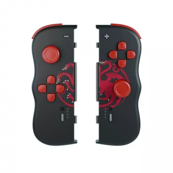Lexip HBO Game of Thrones Targaryen Black, Red Bluetooth Gamepad Nintendo Switch, Nintendo Switch OLED