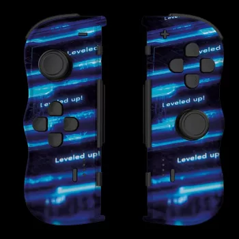 Lexip X CRUNCHYROLL - LEVEL UP WL TWIN PADS, Gamepad, Nintendo Switch 2, D-pad, Directional buttons, Analogue / Digital, Wireless, Black, Blue