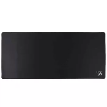 Lexip XXL Mousepad - Black, Black, Monochromatic, Fabric, Rubber, Non-slip base, Gaming mouse pad