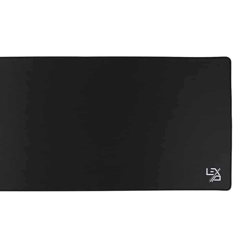 Lexip XXL Mousepad - Black, Black, Monochromatic, Fabric, Rubber, Non-slip base, Gaming mouse pad