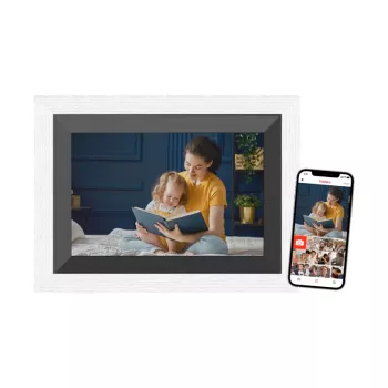 Braun DigiFrame 10B digital photo frame Black, White 25.6 cm (10.1 inch) Touchscreen Wi-Fi