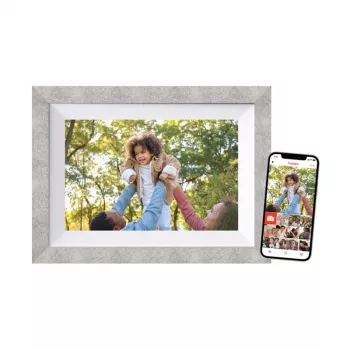 Braun DigiFrame 10W digital photo frame Grey, White 25.6 cm (10.1 inch) Touchscreen Wi-Fi
