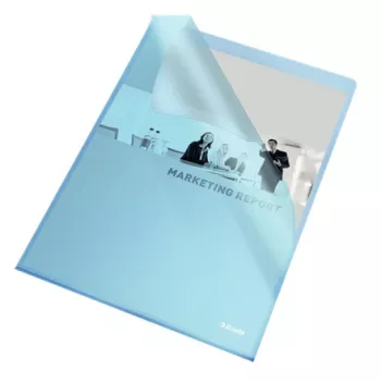Esselte Folder 105my A4 Box of 100, A4, Polypropylene (PP), Blue, Portrait, 220 mm, 1 mm