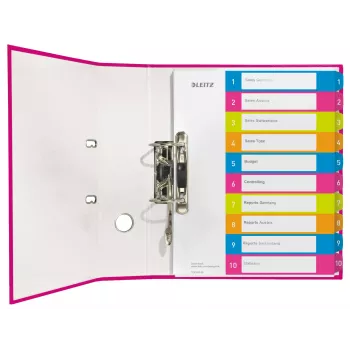 Leitz Indices Printable PP A4+ 1-10 WOW, Numeric tab index, Polypropylene (PP), Multicolour, Landscape, A4 Maxi, 245 mm