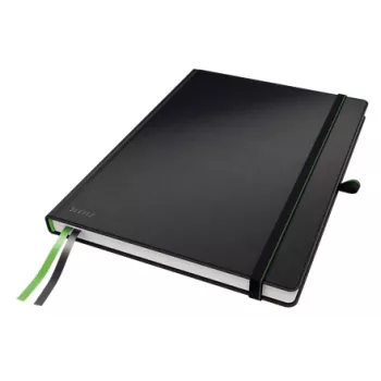 Leitz Notebook Complete A4 Squared 96 gram 80 sheet, Black, A4, 80 sheets, 96 g/m², Squared paper, Hardcover