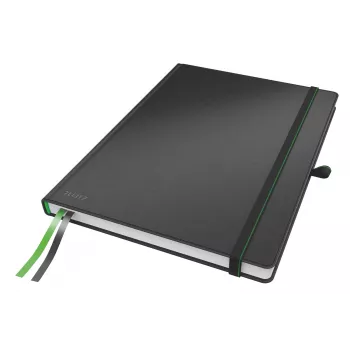 Leitz Notebook Complete A4 Ruled 96 gram 80 sheet, Black, A4, Hardcover