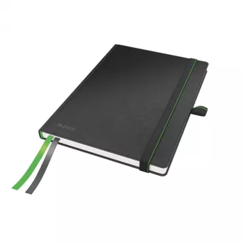 Leitz Notebook Complete A5 Squared 96 gram 80 sheet, Black, A5, 80 sheets, 96 g/m², Squared paper, Hardcover