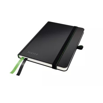 Leitz Notebook Complete A6 Squared 96 gram 80 sheet, Black, A6, 80 sheets, 96 g/m², Squared paper, Hardcover
