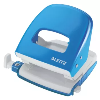 Leitz Hole Punch 5008 NeXXt, 2-hole 30 sheets, 30 sheets, Blue, Metal, 8 cm, A6, 5.5 mm