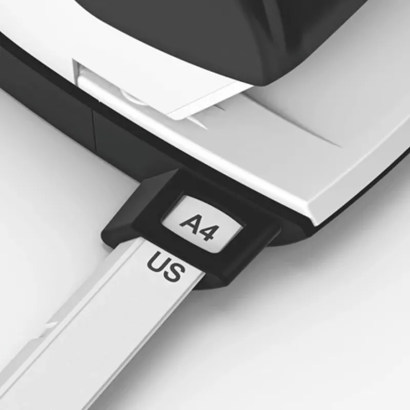 Leitz NeXXt Hole Punch WOW Mini 2-hole / 10sheets, 10 sheets, White, Black, Plastic, 8 cm, 5.5 mm