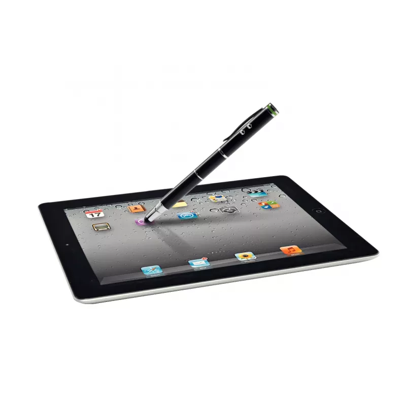 Leitz Stylus pens 4 in one Complete for touchscreen devices, Universal, Any brand, Black, iPad, Brass, Silicone, LR41