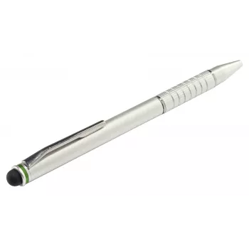 Leitz Stylus pens 2 in 1 Complete for touchscreen devices, Universal, Any brand, Silver, iPad, Aluminium, Silicone, 10 g