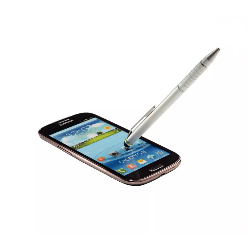 Leitz Stylus pens 2 in 1 Complete for touchscreen devices, Universal, Any brand, Silver, iPad, Aluminium, Silicone, 10 g