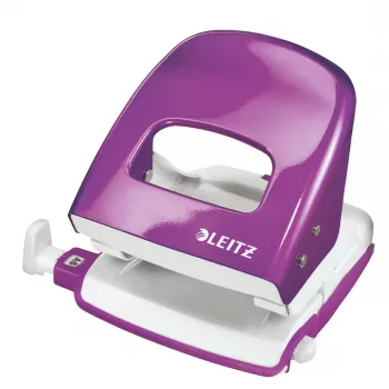 Leitz NeXXt Hole Punch WOW 5008 Metal 2-hole / 30sheets, 30 sheets, Purple, Metal, 8 cm, 5.5 mm, A5