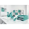 Leitz WOW Stapling Pliers, 15 sheets, Turquoise, P2, No. 10, 80 g/m², 4.95 cm, Rear