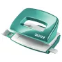 Leitz NeXXt Hole Punch WOW Mini 2-hole / 10sheets, 10 sheets, Turquoise, Grey, Plastic, 8 cm, 5.5 mm, A4