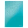 Leitz Notebook WOW A4 Squared with hardcover 90g/80sheets, Pattern, Blue, A4, 80 sheets, 80 g/m², Squared paper