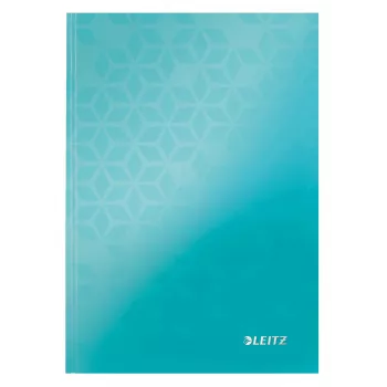 Leitz WOW Notebook A5 squared with hardcover, Pattern, Blue, A5, 80 sheets, 80 g/m², Squared paper