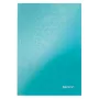 Leitz WOW Notebook A5 squared with hardcover, Pattern, Blue, A5, 80 sheets, 80 g/m², Squared paper