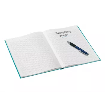 Leitz WOW Notebook A5 squared with hardcover, Pattern, Blue, A5, 80 sheets, 80 g/m², Squared paper