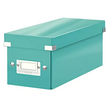 Leitz Click & Store WOW CD Storage Box, Turquoise, Carton, 143 mm, 352 mm, 136 mm, 440 g