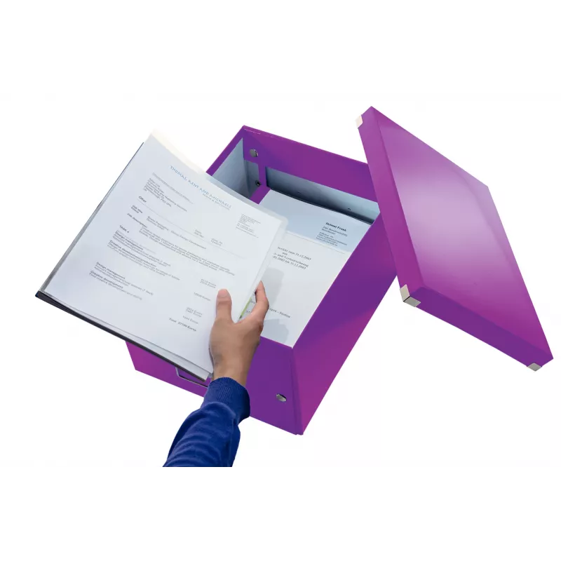 Leitz Click & Store WOW Medium Storage Box, Purple, Carton, 16.7 L, 281 mm, 200 mm, 265 x 335 x 188 mm